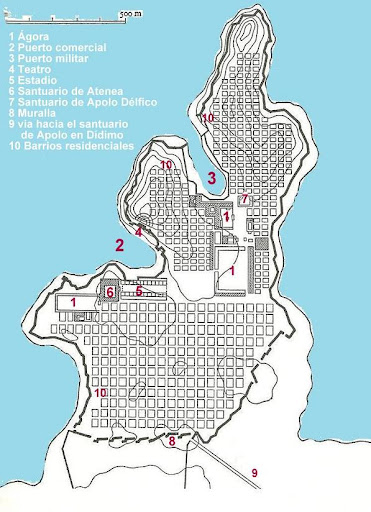 Resultado de imagen de plano ciudad griega antigua